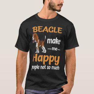 340 Beagle Make Me Happy T-Shirt