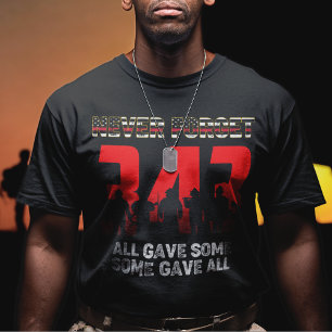 343 Firefighter Never Forget Shirt 9 11 21st