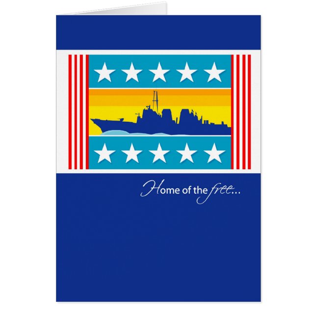 3442 Patriotic Naval Ship (Front)