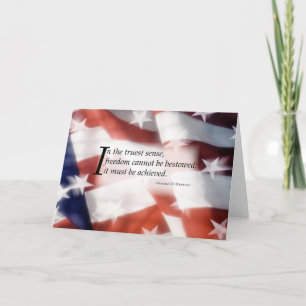 3445 Freedom Flag Thank You Card