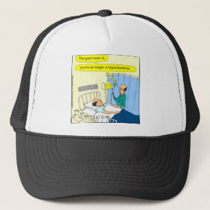 348 No longer a hypochondriac colour cartoon Trucker Hat