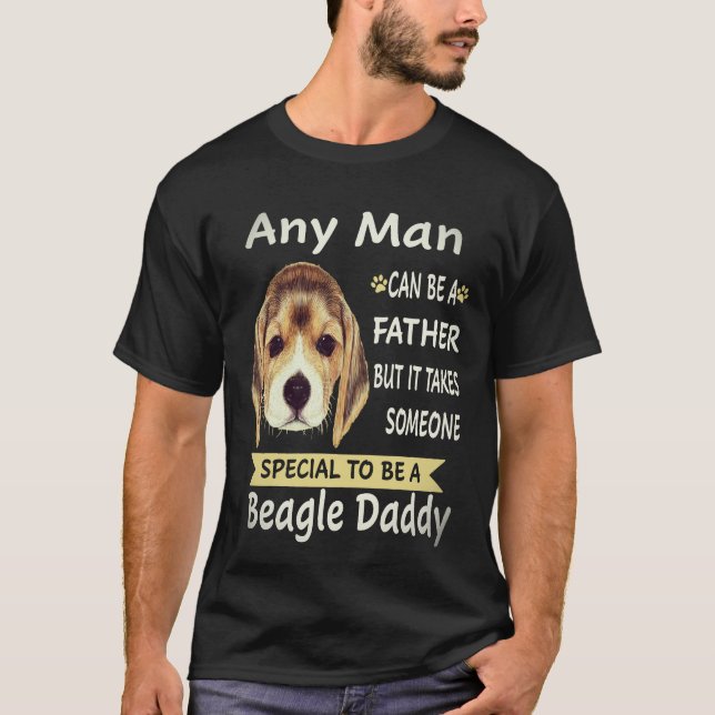 34 Any Man - Beagle Daddy Beagle T-Shirt (Front)