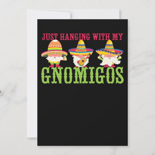 34.Cinco De Mayo Just Hanging With My Gnomigos Gno Save The Date (Front)