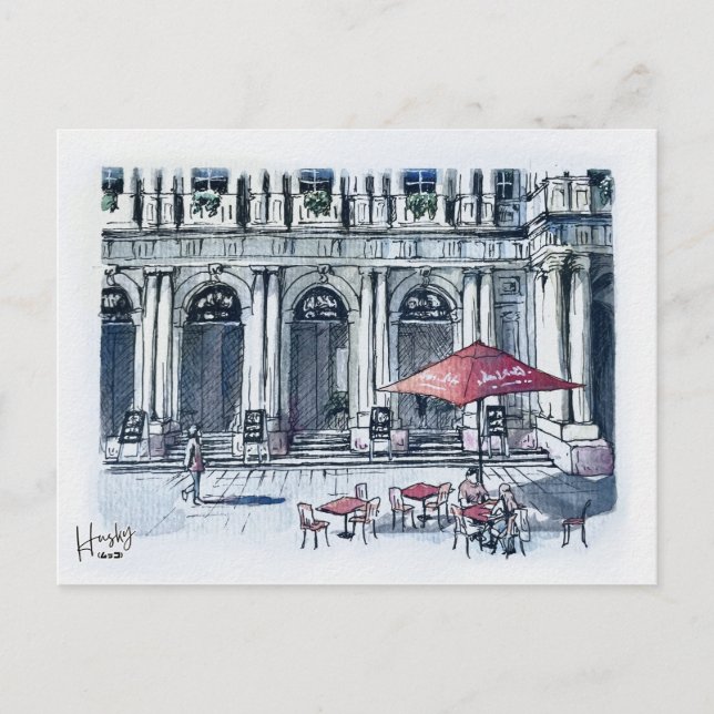 34 : Elizabeth Street Postcard (Front)