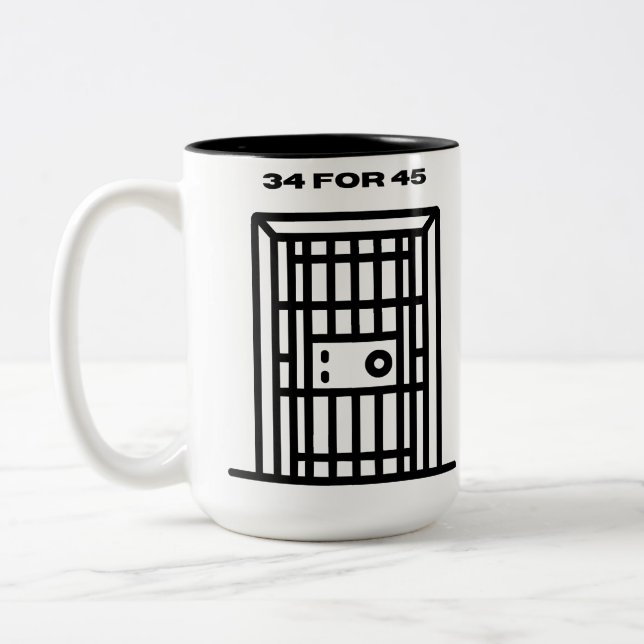 34 for 45 Two-Tone coffee mug (Left)