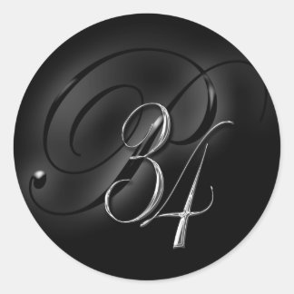 34 Initial P Wedding Envelope Seal II