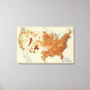 34 Proportion religious denominations 1890 Canvas Print