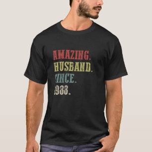 34 Wedding Aniversary Gifts Him - Amazing Husband T-Shirt