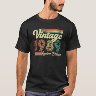 34 Years Old Vintage 1989 Born In 1989 34th T-Shirt