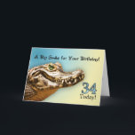 34th Birthday Card<br><div class="desc">This alligator has a big grin because it's your birthday</div>