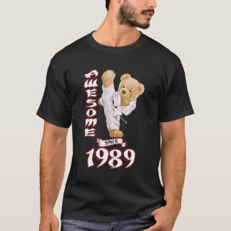 34Th Birthday Men Women 1989 Awesome Karate Judo B T-Shirt