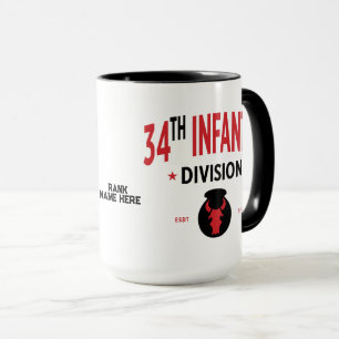 34th Infantry Division Customisable Mug