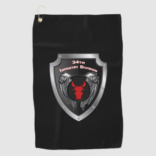 34th Infantry Division Customised Shield Golf Towel