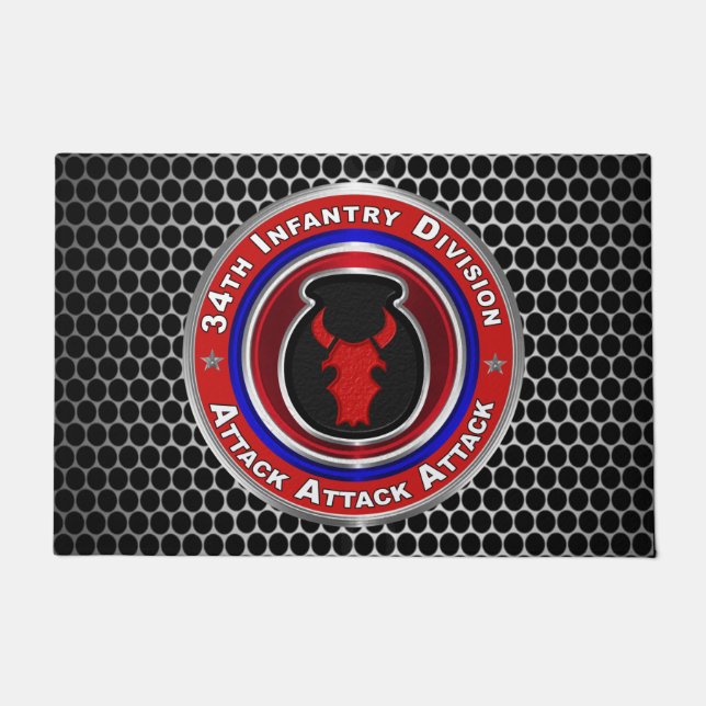 34th Infantry Division Doormat (Front)