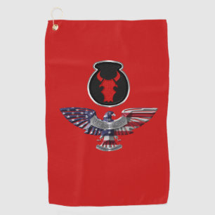 34th Infantry Division Eagle Golf Towel