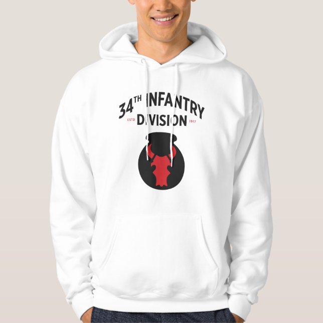 34th Infantry Division United States Military Hoodie (Front)