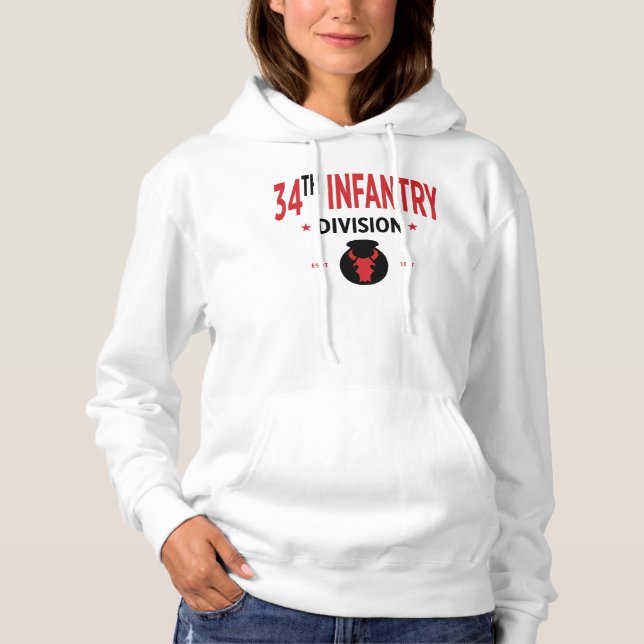 34th Infantry Division - US Military Women Hoodie (Front)
