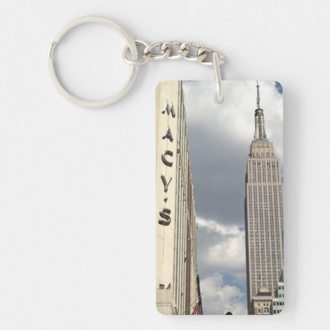 34th Street Empire State Building Manhattan NYC Key Ring (Front)