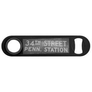 34th Street New York, NY Tile Train Station Sign