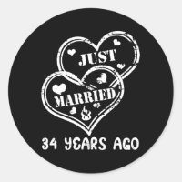 34Th Wedding Anniversary Just Married 34 Years Ago