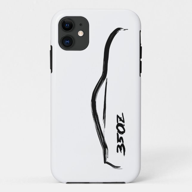 350z Black Silhouette Logo with white background Case-Mate iPhone Case (Back)