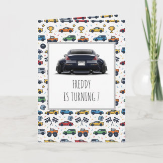 350Z Car Birthday Invitation | Stanced & Lowered R