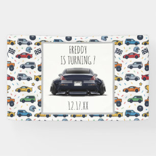350Z Car Birthday Invitation Stanced & Lowered R Banner