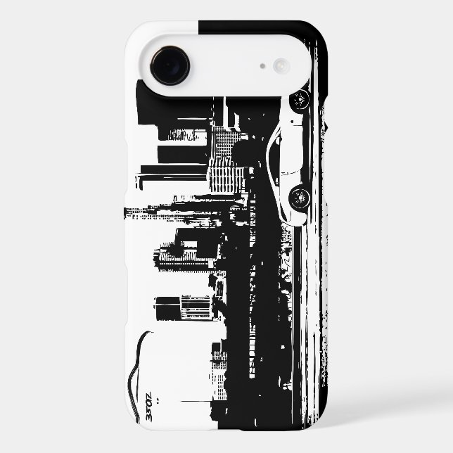 350Z Rolling shot Black Brushstroke logo Case-Mate iPhone Case (Back)