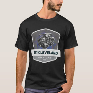 351 Cleveland V8 Muscle Car Legend Engine Retro Lo T-Shirt