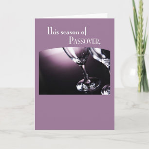 3566 Passover Wine Glasses Card