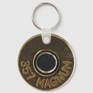 357 Magnum brass shell casing Key Ring