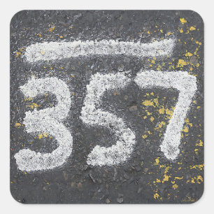357 Mason's and Angel Number Square Sticker