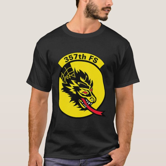 357th Fighter Squadron Air Force Military Veteran T-Shirt (Front)