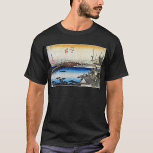 35. 吉田宿, 広重 Yoshida-juku, Hiroshige, Ukiyo-e T-Shirt