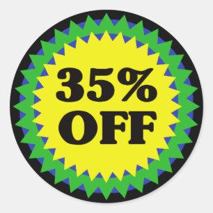 35% OFF RETAIL SALE Sticker