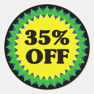 35% OFF RETAIL SALE Sticker