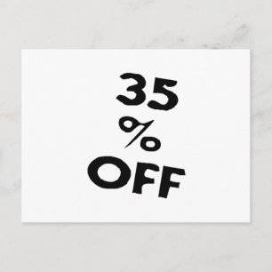 35 Percent off Postcard