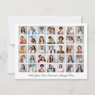 35 Photo Collage Add Your Own Greeting  Holiday Card