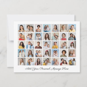 35 Photo Collage Add Your Own Greeting  Holiday Card