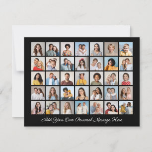 35 Photo Collage Add Your Own Greeting Holiday Card