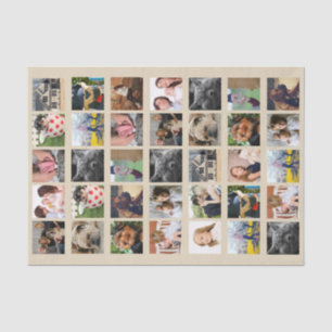35 Photo Collage Tissue Paper