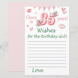 35 th birthday Wishes for the birthday girl