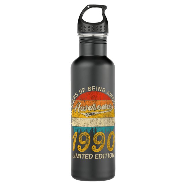 35 Year Old Bday 1990 Legend 35th Birthday Gift 710 Ml Water Bottle (Front)