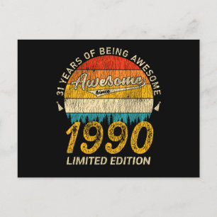 35 Year Old Bday 1990 Legend 35th Birthday Gift Postcard