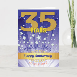 35 Year Recovery Anniversary Bold Numeral Card