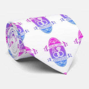 35 Year traditional coral Jade 235th  anniversary Tie