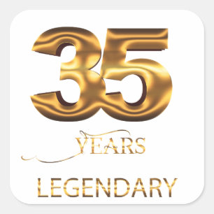 35 years legendary sticker