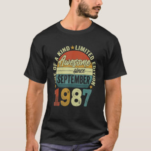 35 Years Old   Awesome Since September 1987 35th B T-Shirt