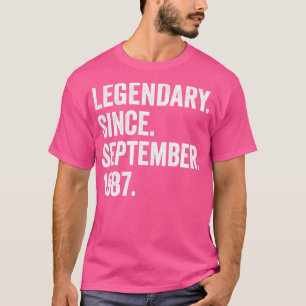 35 Years Old Legendary Since September 1987 35th B T-Shirt