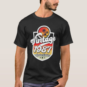 35 Years Old Vintage 1987 Limited Edition 35Th Bir T-Shirt